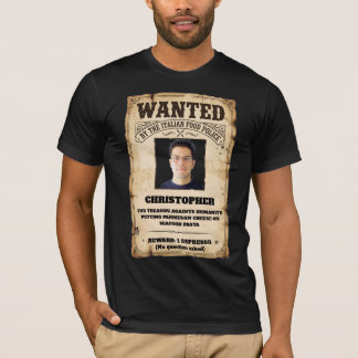 Grappig Italiaans Voedsel Politie Kaas op Zeevruch T-shirt