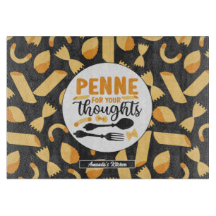 Grappig Italiaans voedselschort  pasteipatroon Snijplank