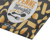 Grappig Italiaans voedselschort pasteipatroon Snijplank (Hoek)