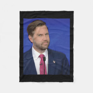 Grappig J.d Vance Meme Vice President Debat Face Fleece Deken