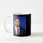 Grappig J.d Vance Meme Vice President Debat Face Koffiemok (Links)