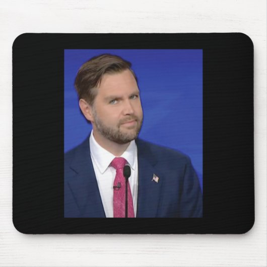 Grappig J.d Vance Meme Vice President Debat Face Muismat (Voorkant)