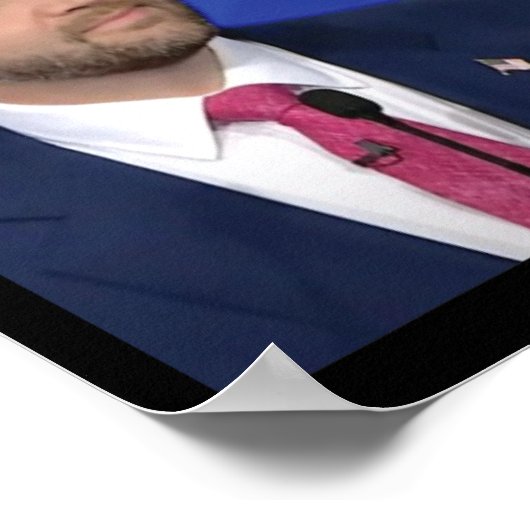 Grappig J.d Vance Meme Vice President Debat Face Poster (Hoek)