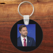 Grappig J.d Vance Meme Vice President Debat Face Sleutelhanger (Voorkant)