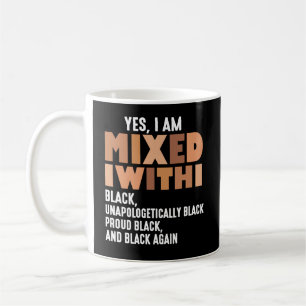 Grappig Ja Ik Ben Gemengd Met Black History Month Koffiemok
