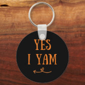 Grappig Ja Ik Ben Thanksgiving Fall Oogst Koppel M Sleutelhanger (Voorkant)