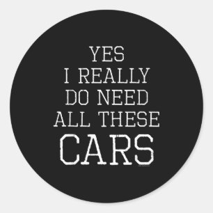 Grappig Ja, ik heb echt al deze garage monteurs no Ronde Sticker