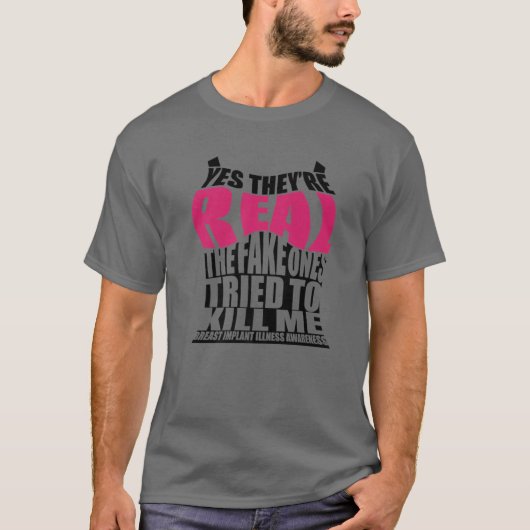 Grappig ja, ze zijn echt | Cute Breast Implanne T-shirt (Voorkant)
