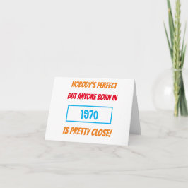 Grappig jaar geboren Kaart voor hem of haar