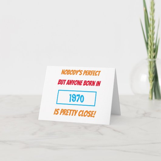 Grappig jaar geboren Kaart voor hem of haar (Voorkant)