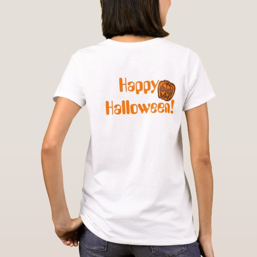 Grappig Jack Happy Halloween T-shirt (Achterkant)