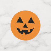 Grappig Jack O Lanter Halloween Art Simple Jack O Confetti (Kleine voorkant)