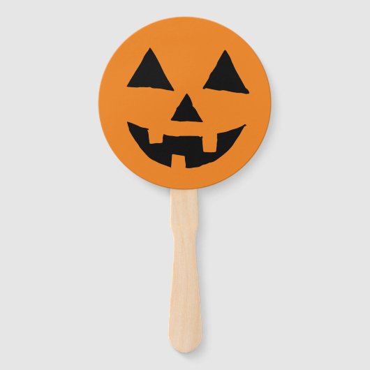 Grappig Jack O Lanter Halloween Art Simple Jack O Handwaaier (Achterkant)