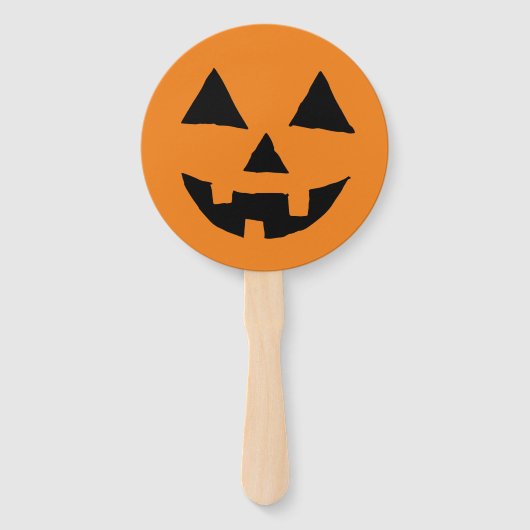 Grappig Jack O Lanter Halloween Art Simple Jack O Handwaaier (Voorkant)