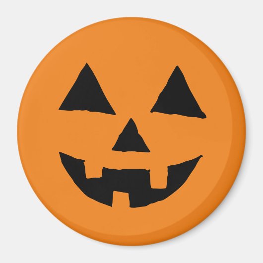 Grappig Jack O Lanter Halloween Art Simple Jack O Magneet (Voorkant)