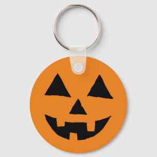 Grappig Jack O Lanter Halloween Art Simple Jack O Sleutelhanger