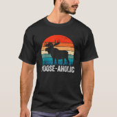 Grappig Jagen Graphic Moose Aholic Vrouwen Mannen  T-shirt (Voorkant)