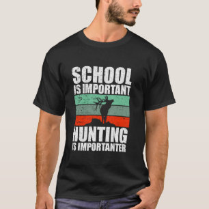 Grappig jagen kunst jager herten voor mannen jonge t-shirt