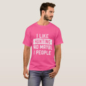 Grappig jager dat ik graag jaag en misschien 3 men t-shirt (Voorkant volledig)