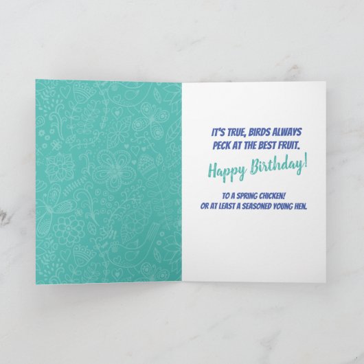 Grappig jaloezieke vogels als aanvulling op haar v kaart (Binnen)