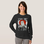 Grappig  Japans Catzilla Ragamuffin Cat T-shirt (Voorkant volledig)