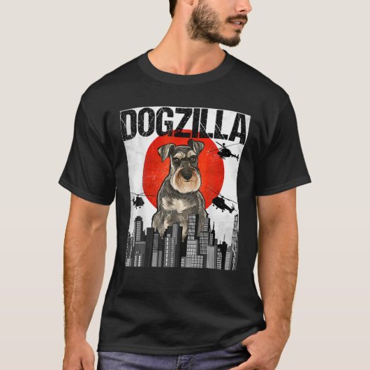 Grappig Japans Dogzilla Miniature Schnauze T-shirt (Voorkant)
