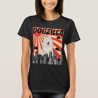 Grappig Japans Dogzilla Samoyed 13 T-shirt