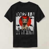 Grappig  Japans Dogzilla Skye Terrier T-shirt (Design voorkant)