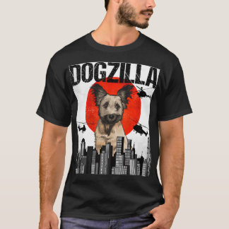 Grappig  Japans Dogzilla Skye Terrier T-shirt