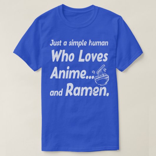 Grappig Japans gewoon een simpel mens die van Anim T-shirt (Design voorkant)