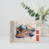 Grappig Japans Kaiju anatomie diagram Briefkaart (Staand voorkant)