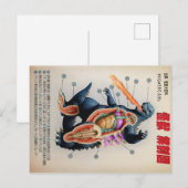 Grappig Japans Kaiju anatomie diagram Briefkaart (Voorkant / Achterkant)