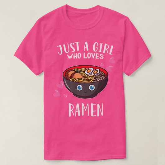 Grappig Japans Ramen is gewoon een meisje dat van T-shirt (Design voorkant)
