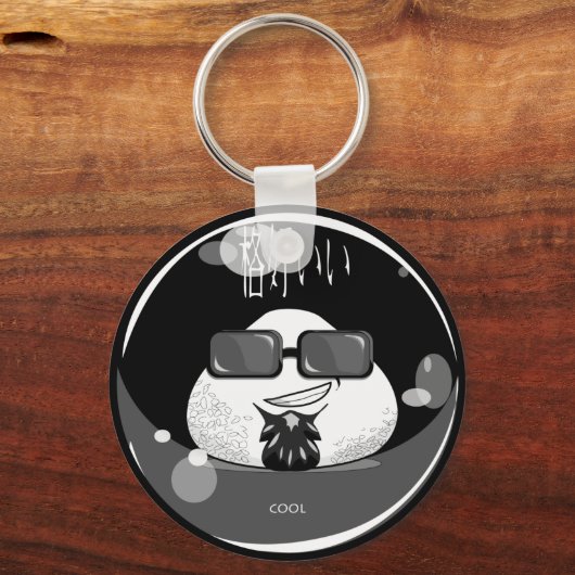 Grappig Japans Riceball Sleutelhanger (Voorkant)