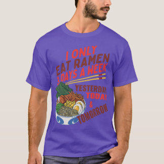 Grappig Japans voedsel instant Soups Ramen Bowl Lo T-shirt