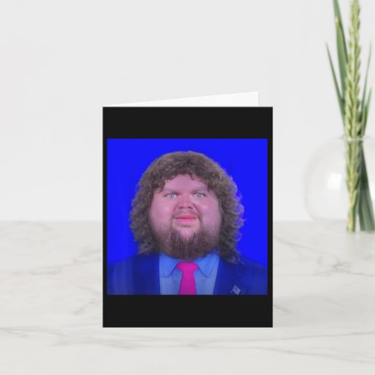 Grappig Jd Vance Shirt Jd Vance Face Meme Kaart (Voorkant)