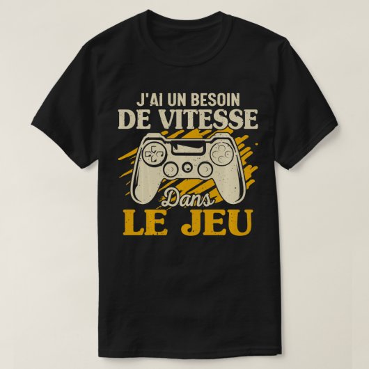 Grappig je ai un heeft de vitesse nodig in het spe t-shirt (Design voorkant)