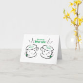 Grappig Je bent mijn beste thee, Je bent mijn Best Kaart (Gele Bloem)