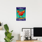 Grappig Je Brein Is Als Een Spier Poster (Thuiskantoor)