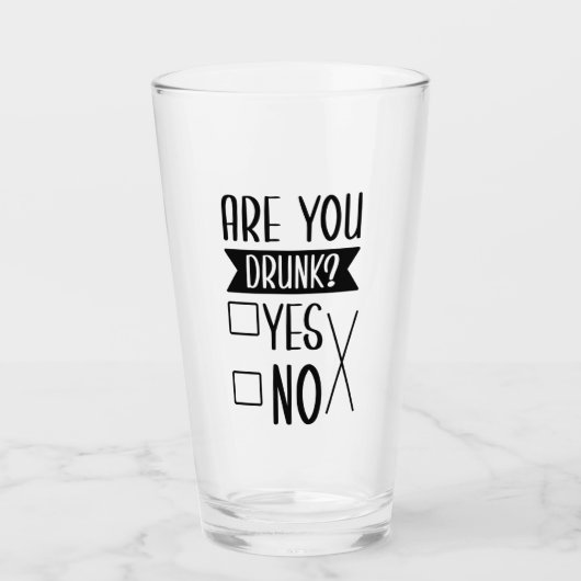 Grappig, je Drink de Glass Cup Glas (Voorkant)