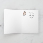 Grappig, je gaat weg - ik zal je missen - kaart (Binnen)