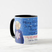 Grappig je kat in lelijke kerst trui foto mok (Voorkant links)