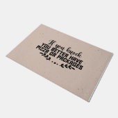 Grappig, je kunt beter Pizza of Pakketten hebben,  Deurmat (Schuin)