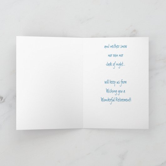 Grappig je pensioen, zeemeeuw kaart (Binnen)