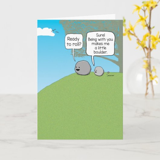 Grappig je Rock Little Boulder Kaart