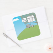 Grappig je Rock Little Boulder Vierkante Sticker (Envelop)