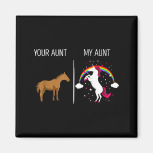 Grappig Je Tante Mijn Tante Paard Eenhoorn Nieuwe Magneet