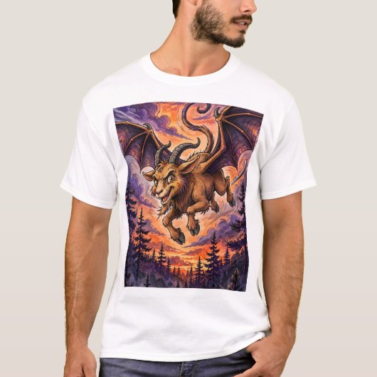 Grappig Jersey Devil Cryptid T-Shirt (Voorkant)