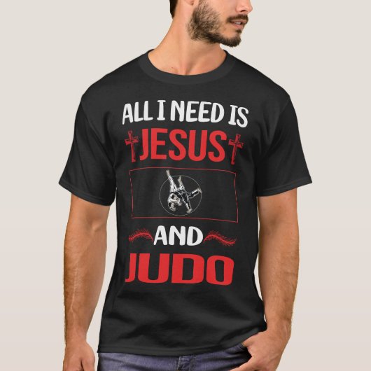 Grappig Jesus Judo T-shirt (Voorkant)