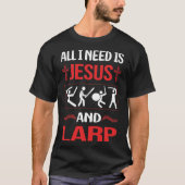 Grappig Jesus Larp RPG Rollenspel T-shirt (Voorkant)